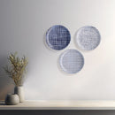 Ceramic Nautical Nightfall Wall Plates | Blue & White | Set of 3 | 10 inches