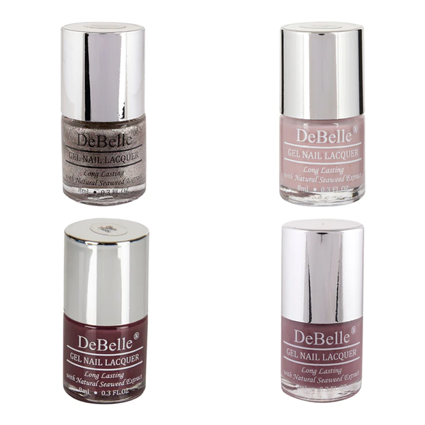 Gel Nail Polish | Berry Pastels | 8 ml | Pack of 4 | Cruelty Free.