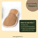 Unisex Indoor Slippers | Banana Bark Cotton & Jute | Closed Toe