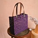 Mesh Handbag for Women | Lavender | Sabai Grass