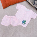 Cotton Jabla and Shorts Set for Kids | Pink