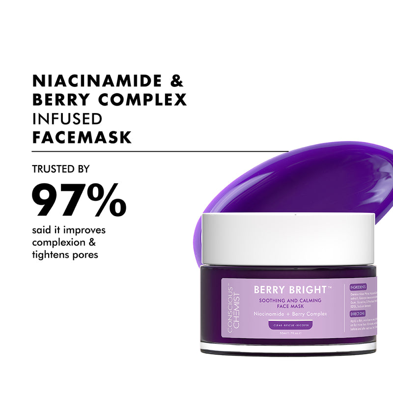 Pore Refining & Brightening Face Mask | Bright & Clear Skin with Niacinamide | 50 g