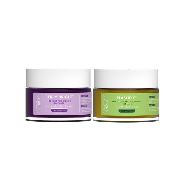 Radiance + Exfoliating De-Tan Face Mask Pack | 100 g | Set of 2