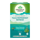 Organic India | Tulsi Peppermint | Relieve Stress and Fatigue | 25 Tea Bags