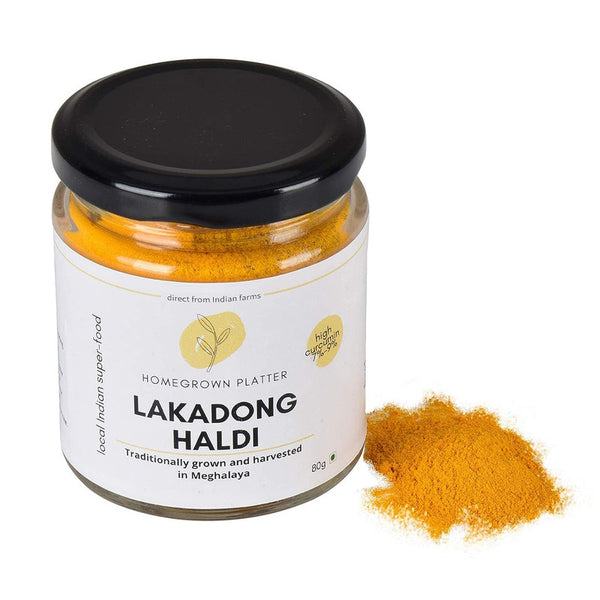 Lakadong Turmeric Powder | Haldi Powder | Immunity Booster | Spiced Turmeric Latte | 80 g