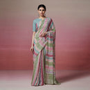 Linen Saree | Striped | Multicolour
