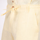 Linen Shorts for Men | Yellow