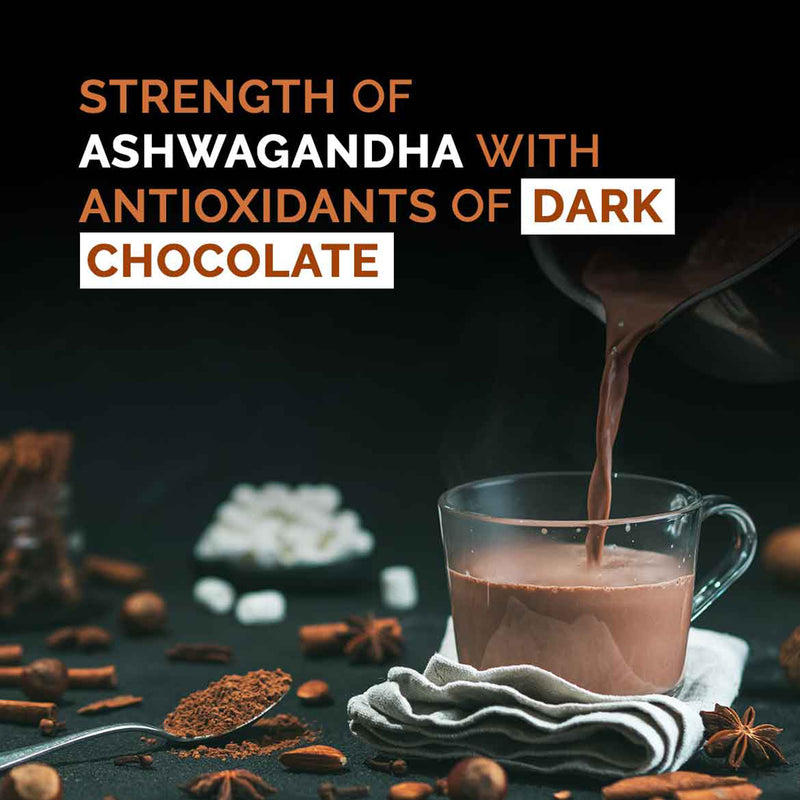 Auric Ashwagandha Hot Chocolate | Protein Rich, Flavourful & Traditional | 250 g
