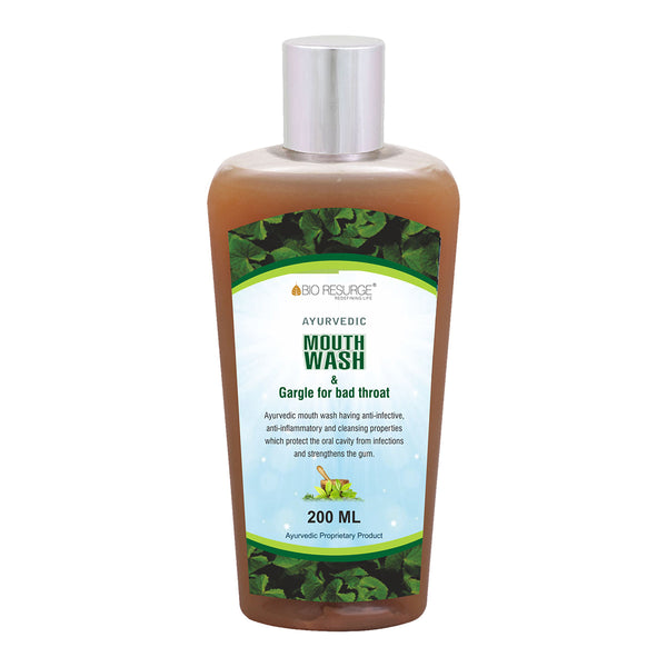 Ayurvedic Herbal Mouth Wash Liquid | Sore Throat & Bad Breat | 200 ml