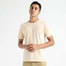 Organic Cotton T-Shirt for Men | Natural Dyed | Rust Cream