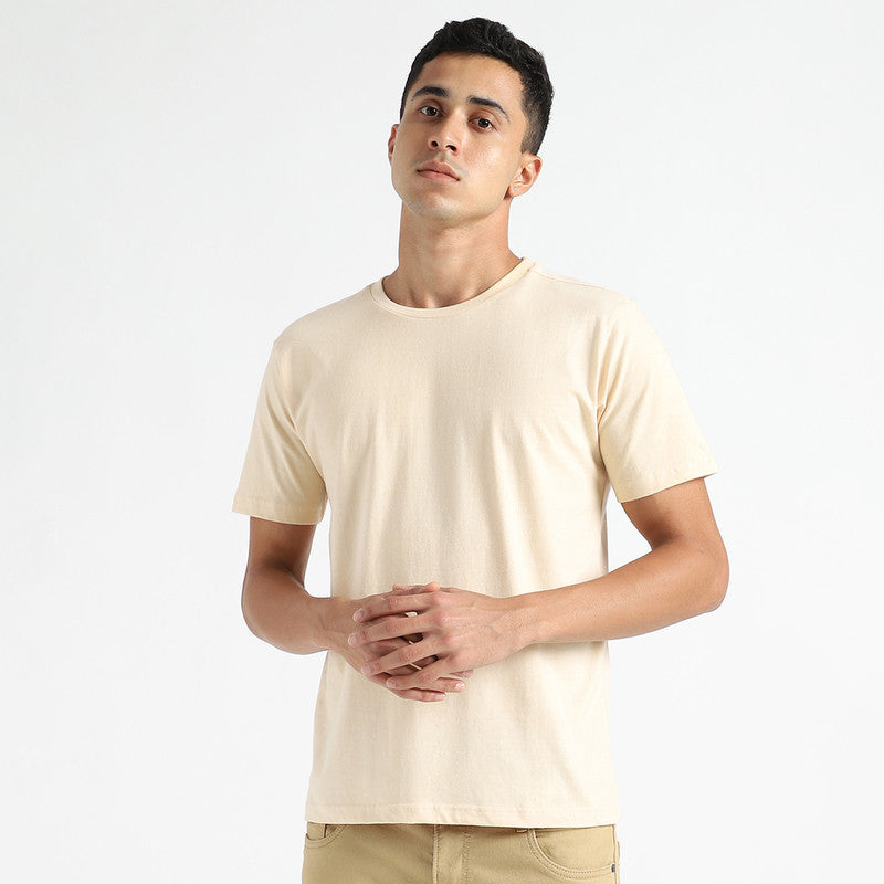 Organic Cotton T-Shirt for Men | Natural Dyed | Rust Cream