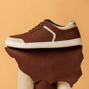 Paaduks Canvas Sneakers for Men | Brown & Beige