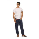 Cotton Jogger Pants for Men | Dark Blue | Front Pocket