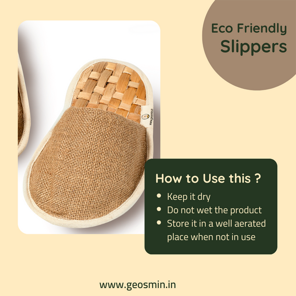 Unisex Indoor Slippers | Cotton & Jute | Closed Toe