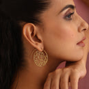 Brass Swirl Earrings for Women | Gold