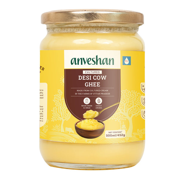 A2 Desi Cow Ghee | Cultured | Pure, Natural & Healthy | 500 ml