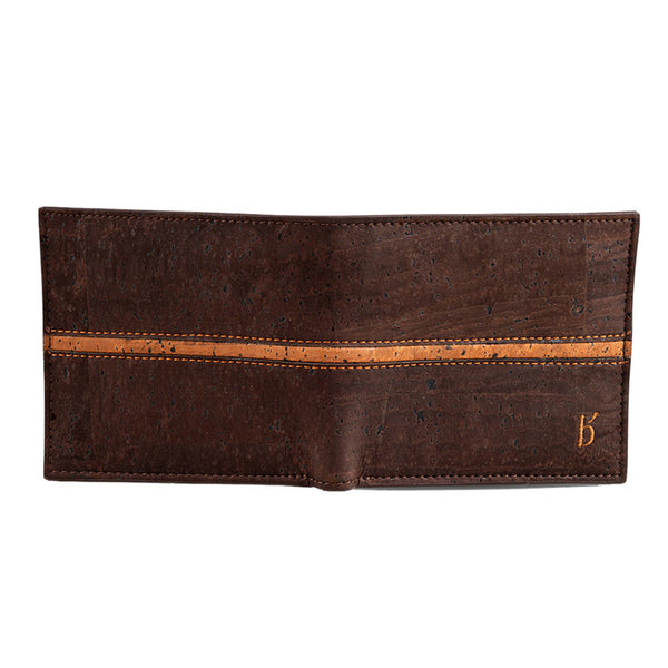 Cork Bi-Fold Wallet for Men | Woodland Brown | Obi