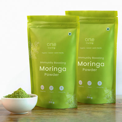 Natural Moringa Powder | 200 g | Boosts Immunity | Pack of 2