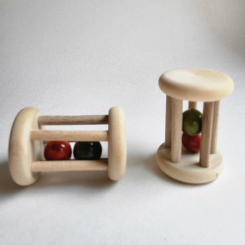 Wooden Baby Rattle | Rolling | Multicolour