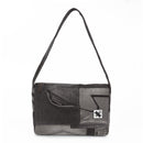 Denim Shoulder Bag | Black & Grey