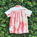 Cotton Collar Shirt with Short for Kids | Nobel Red
