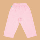 Cotton Kurta Shirt with Pant for Kids | Pink