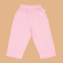 Cotton Kurta Shirt with Pant for Kids | Pink