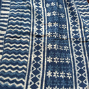 Mulmul Cotton Printed Saree | Indigo