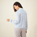 Light Blue Formal Shirt | Plant-Based Viscose | Blue