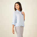 Light Blue Formal Shirt | Plant-Based Viscose | Blue