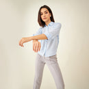 Light Blue Formal Shirt | Plant-Based Viscose | Blue