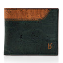 Cork Bi-Fold Wallet for Men | Green