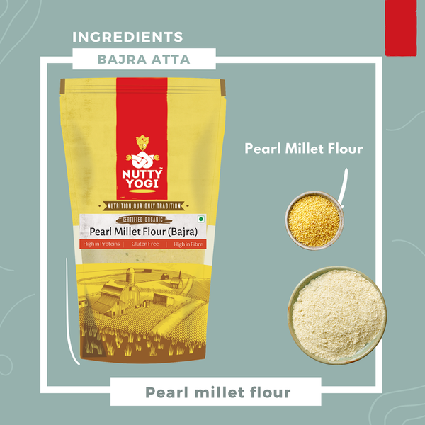 Pearl Millet Flour | Bajra Atta | High In Protein | 400 g | Pack of 2
