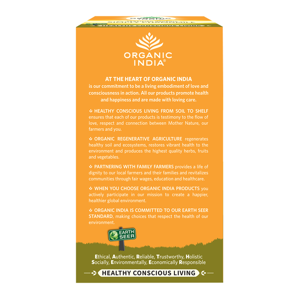 Organic India Chamomile Tea | Caffeine Free | Aid Insomnia & Boost Immunity | 25 Tea Bags.