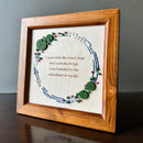 Wooden Affirmation Frame | Gratitude | Brown