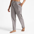 Organic Cotton Women Pants | Slim Fit | Grey