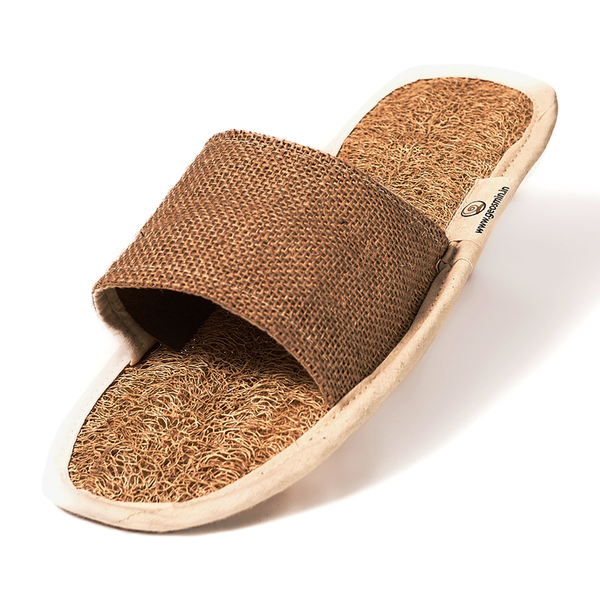 Unisex Indoor Slippers | Loofah Cotton & Jute | Open Toe