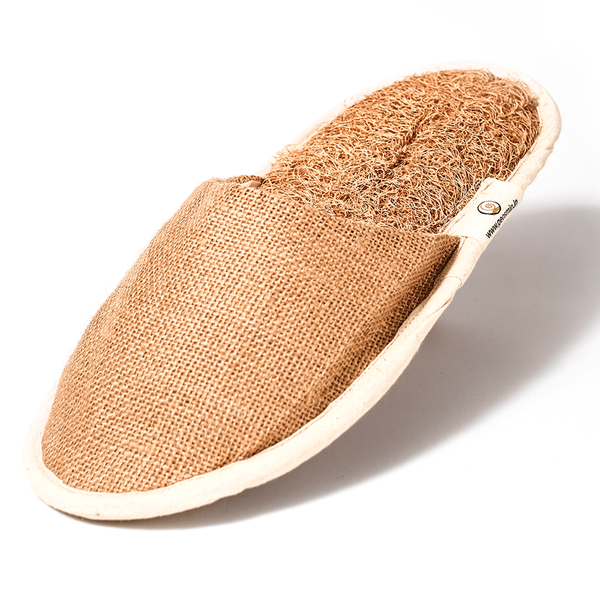 Unisex Indoor Slippers | Loofah Cotton & Jute | Closed Toe