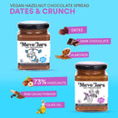 Hazelnut Chocolate Spread with Dates | Crunchy | 73% Hazelnut | High in Protein | 230 g