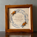 Wooden Affirmation Frame | Peace | Brown