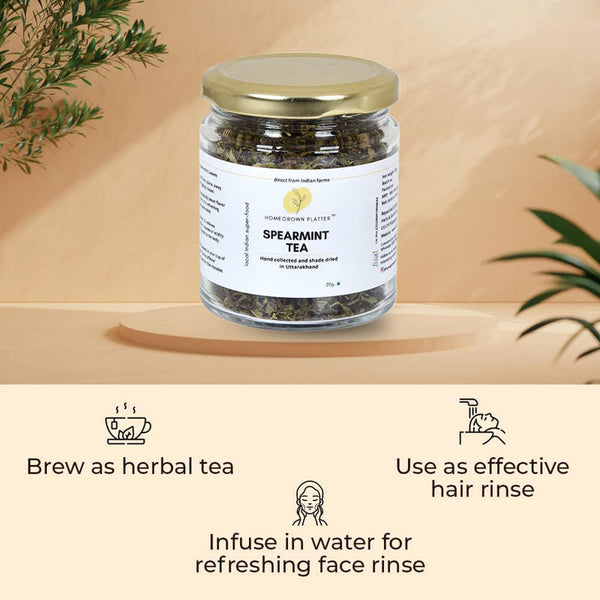 Spearmint Tea | Antioxidants Rich Detox | Menthol Rich for Refreshing Face Rinse | 20 g.