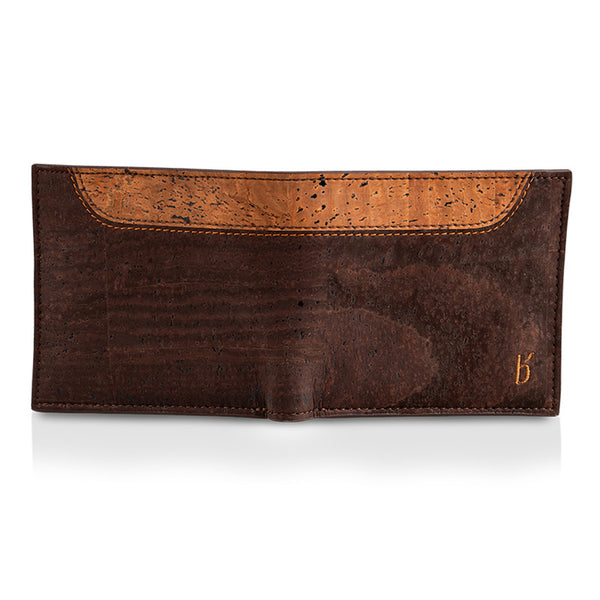 Cork Bi-Fold Wallet for Men | Woodland Brown