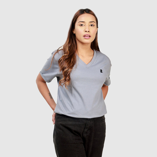 Supima Cotton Women T-Shirt | Grey