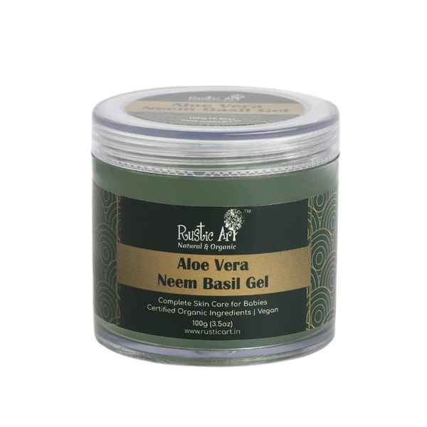 Organic Body Gel for Babies | Aloe Vera And Neem Basil | 100 g