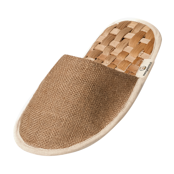 Unisex Indoor Slippers | Cotton & Jute | Closed Toe