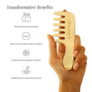 Kansa Hair Comb | Relieves Stress & Anxiety | Gold