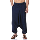 Cotton Harem Pants for Men | Dark Blue & Cream | Pack of 2