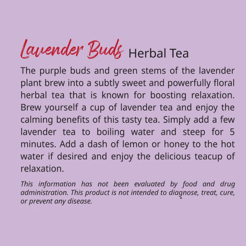 Lavender Buds Herbal Tea | Boost Immunity & Enhance Mood | 50 g