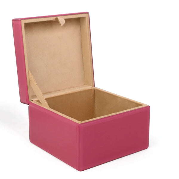 Glass Jewellery Utility Box | Pink