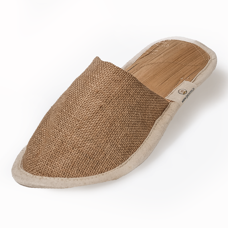 Unisex Indoor Slippers | Banana Bark Cotton & Jute | Closed Toe